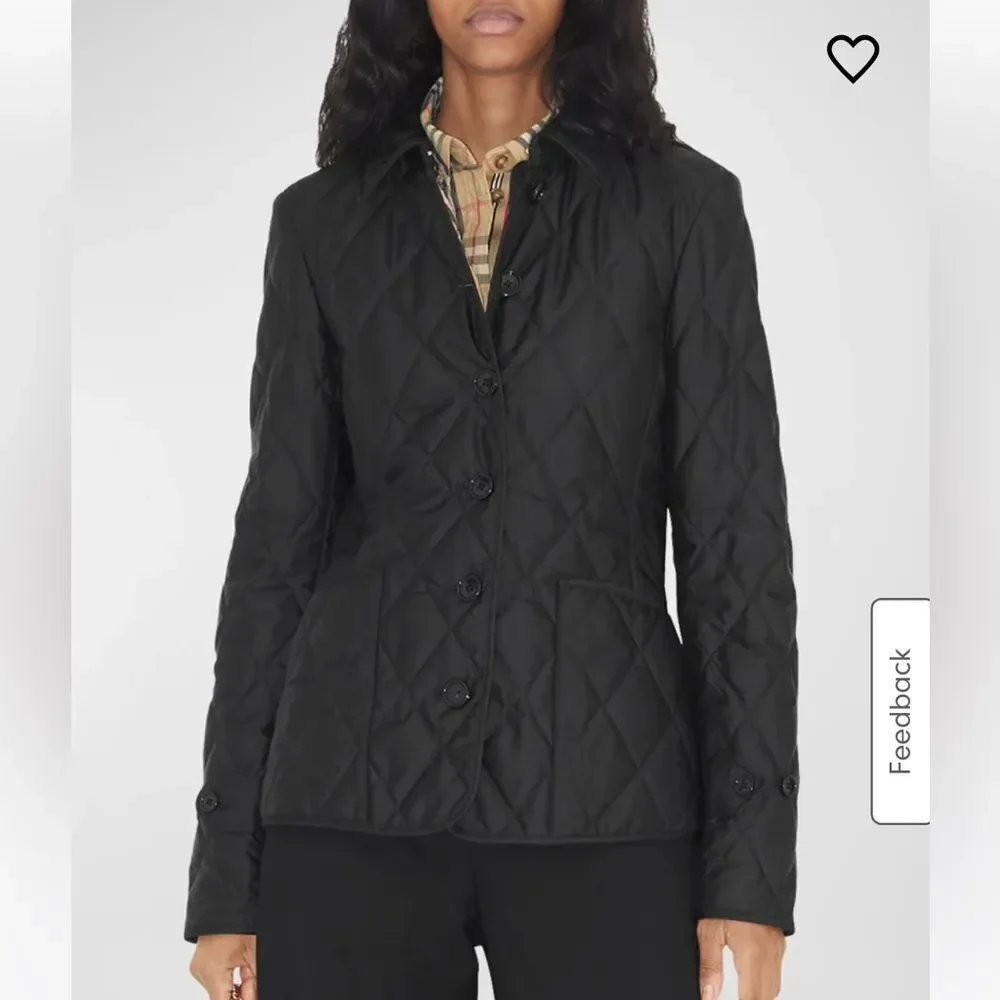 Burberry Black Utility Jacket with Quilted Design - Picture 2 of 10